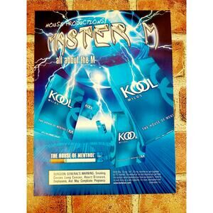 2004 Kool Mild Cigarettes - Master M - all about the‎ M - Original Vtg PRINT AD
